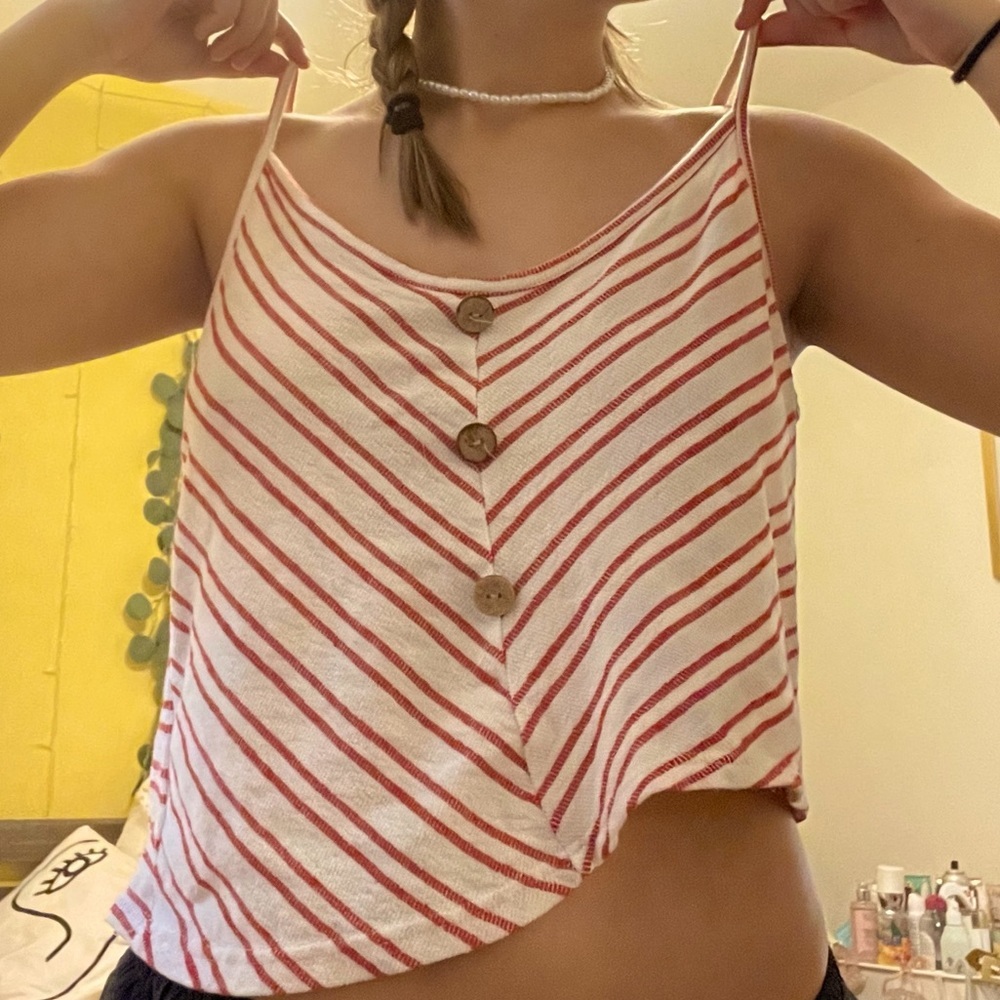 Caution to the wind tank top